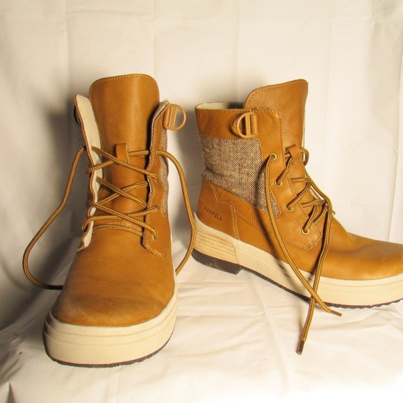 Merrell Shoes - Merrell Women's Winter Boots - White and Tan